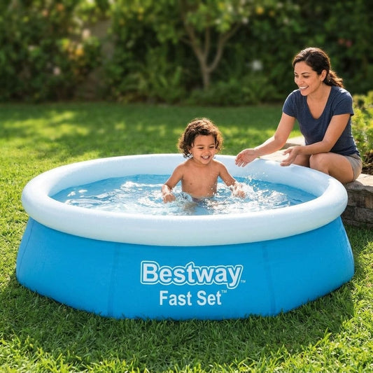 בריכה משפחתית עגולה 183X51סמ FAST 57392 מבית BESTWAY