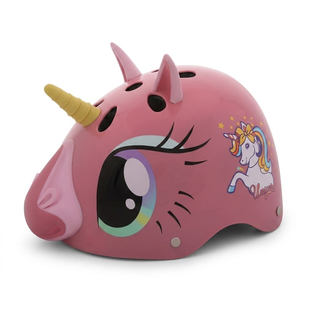 קסדה לילדים Magic Unicorn ורוד בהיר מבריק SMALL 80090