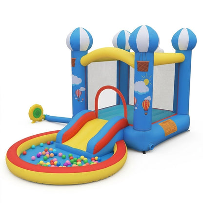 מתקן מתנפח לחצר עם מגלשה ובריכת פעילות MIRAJUMP - שמח עד הבית
