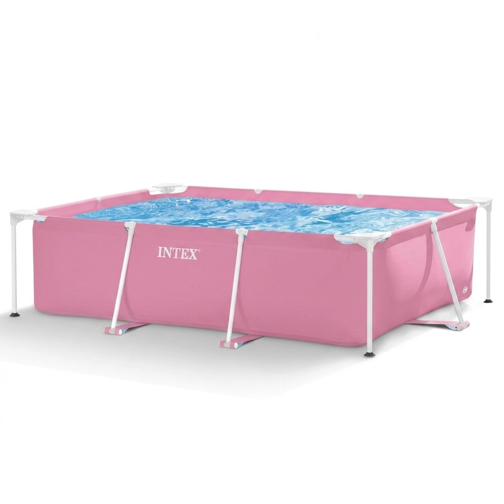 בריכת עמודים מלבנית ורודה בריכה בלבד | 220X150X60 ס"מ