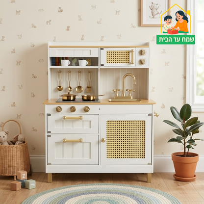 מטבח אלקטרוני מעץ לילדים פראג ראטן