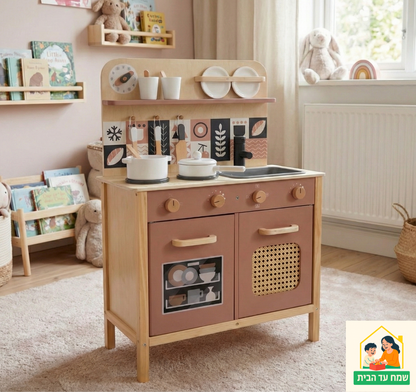 מטבח אופיר מעץ לילדים | מקט W10C947 | בית העץ | שמח עד הבית